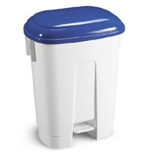 Immagine di BIDONE DERBY CON PEDALE 60LT COPERCHIO BLU