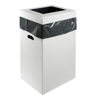 Immagine di BIDONE RIFIUTI BIANCO IN CARTONE
