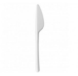 Immagine di COLTELLO PLASTICA BIANCO 2,5GR 100PZ