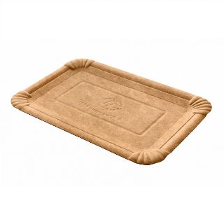 Immagine di PIATTO CARTA BIO NATURAL 20X13CM 250PZ