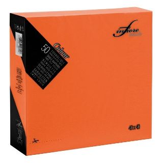 Immagine di TOVAGLIOLI 40X40CM 2 VELI ARANCIO 50PZ