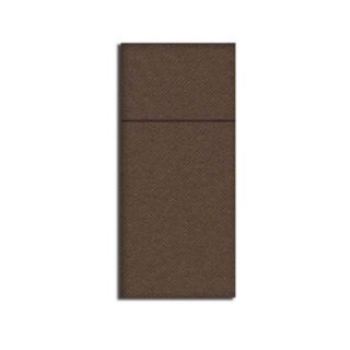 Immagine di TOVAGLIOLO AIRLAID 32X40CM TASCA CACAO 50PZ