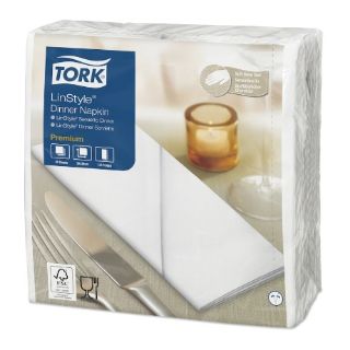 Immagine di TORK TOVAGLIOLI AIRLAID 39X39CM BIANCHI PIEGATI 1/8 50PZ