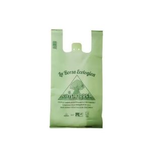 Immagine di SHOPPER BIO COMPOSTABILE VERDE 13GR 30X60CM 500PZ