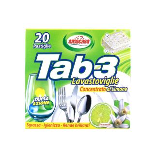 Immagine di TAB 3 LAVASTOVIGLIE LIMONE 20 TABS